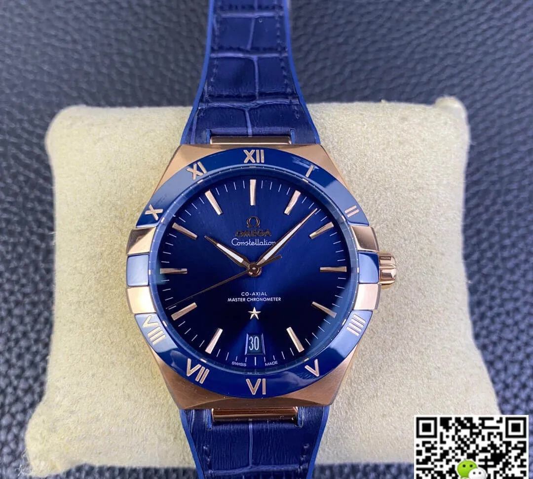 SBF Omega Constellation 131.63.41.21.03.001 VS Factory 1:1 Best Edition Replica Watch Leather Strap